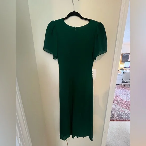Reformation Green Breanna Dress Size 4 - Picture 5 of 5